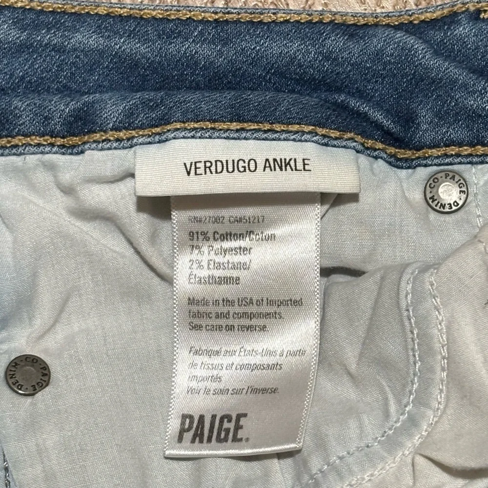 PAIGE Jeans Women’s Size 28 Verdugo Ankle Jeans - Picture 6 of 12